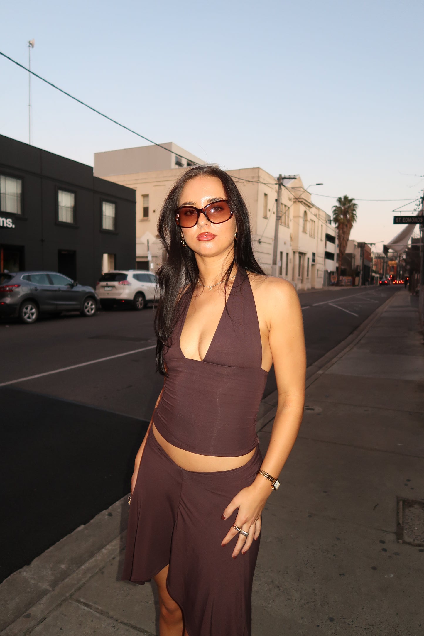 The Amelia Top (Cocoa)
