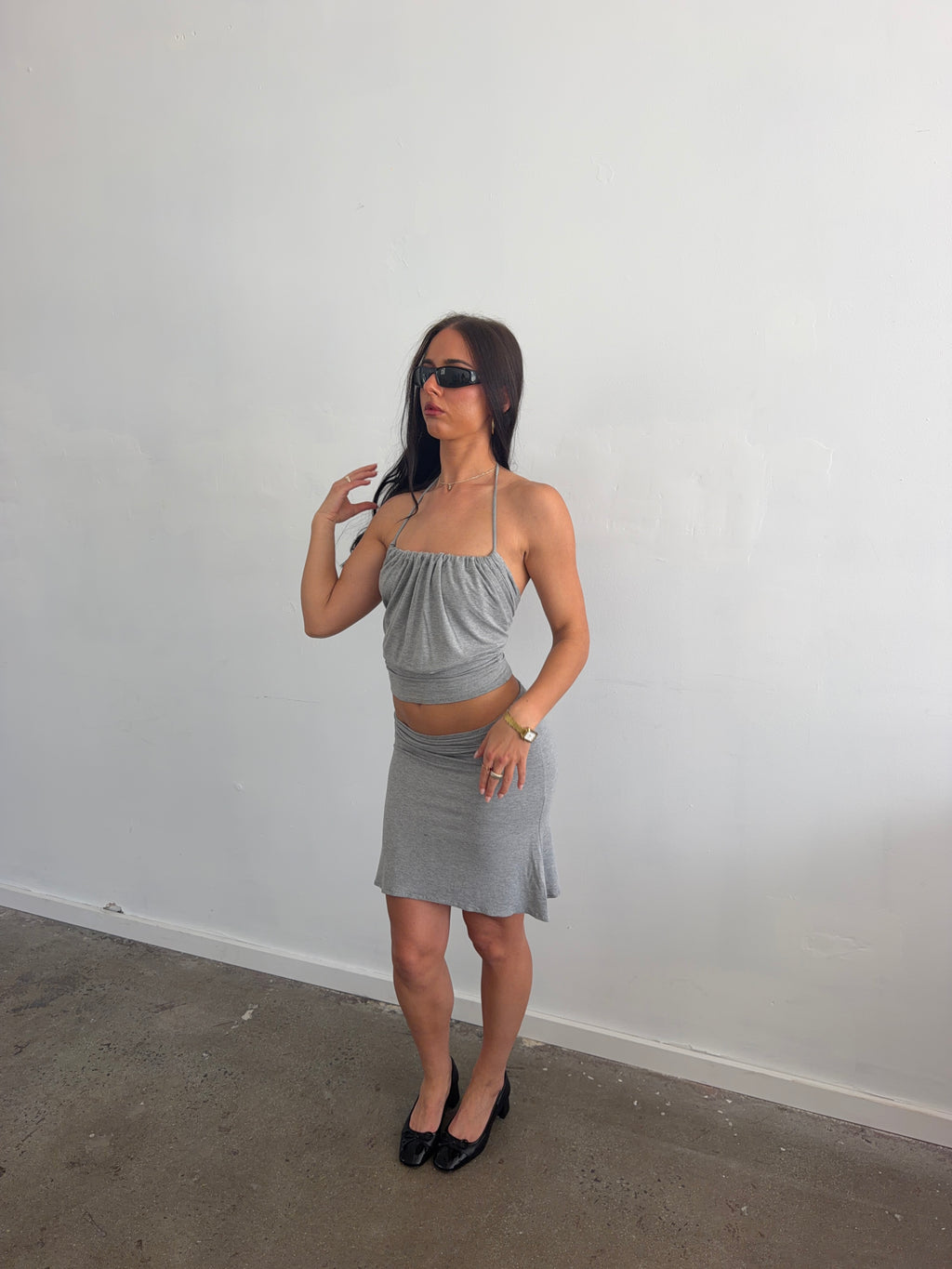 The Sloane Skirt (Grey)