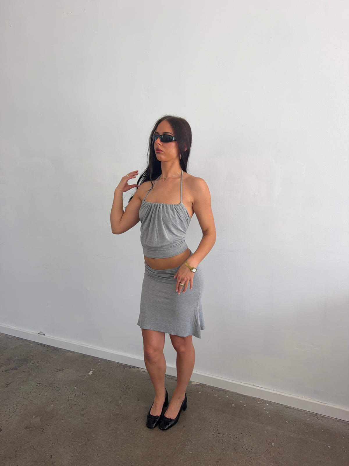 The Sloane Skirt (Grey)