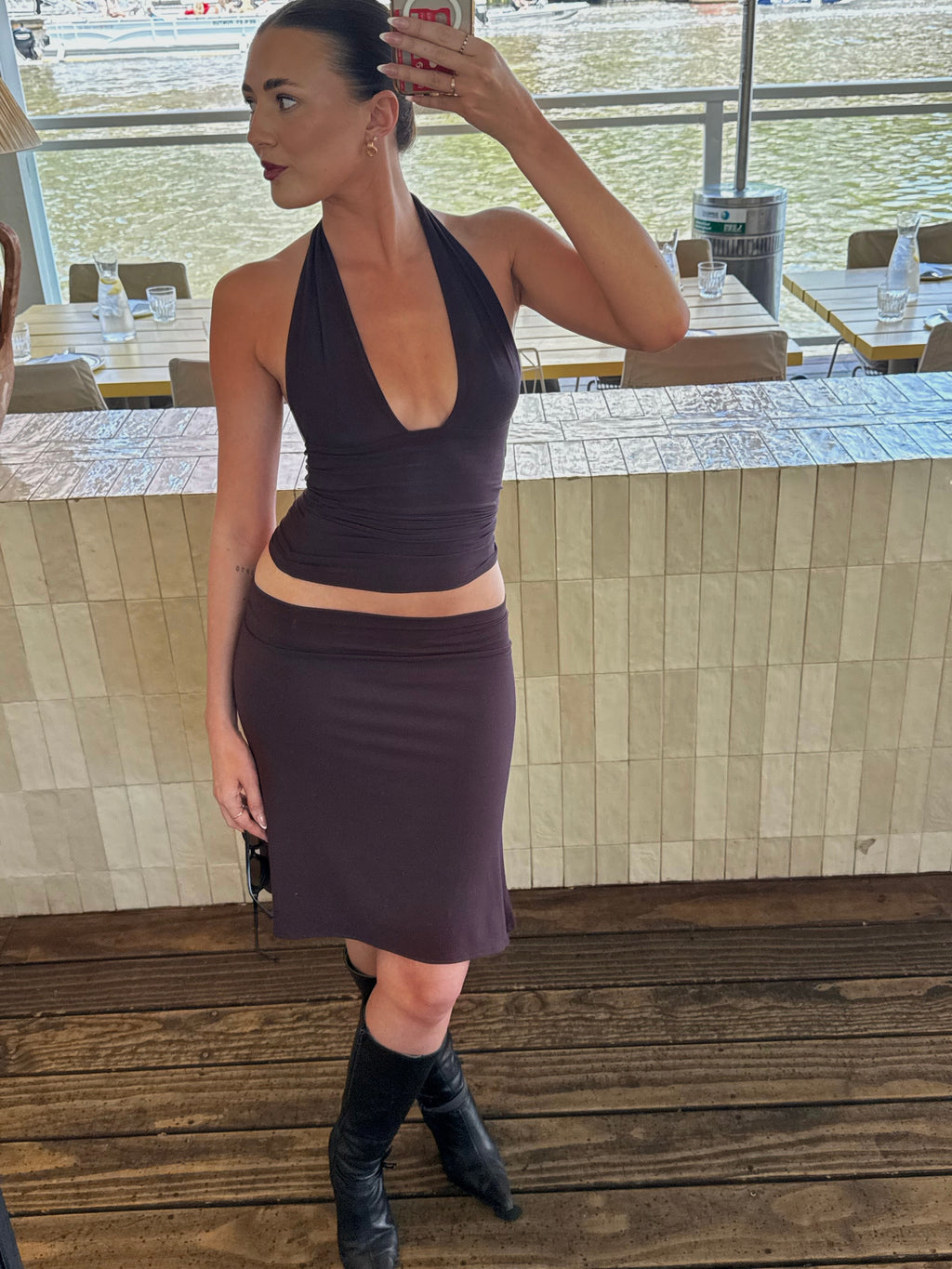 The Sloane Skirt (Cocoa)