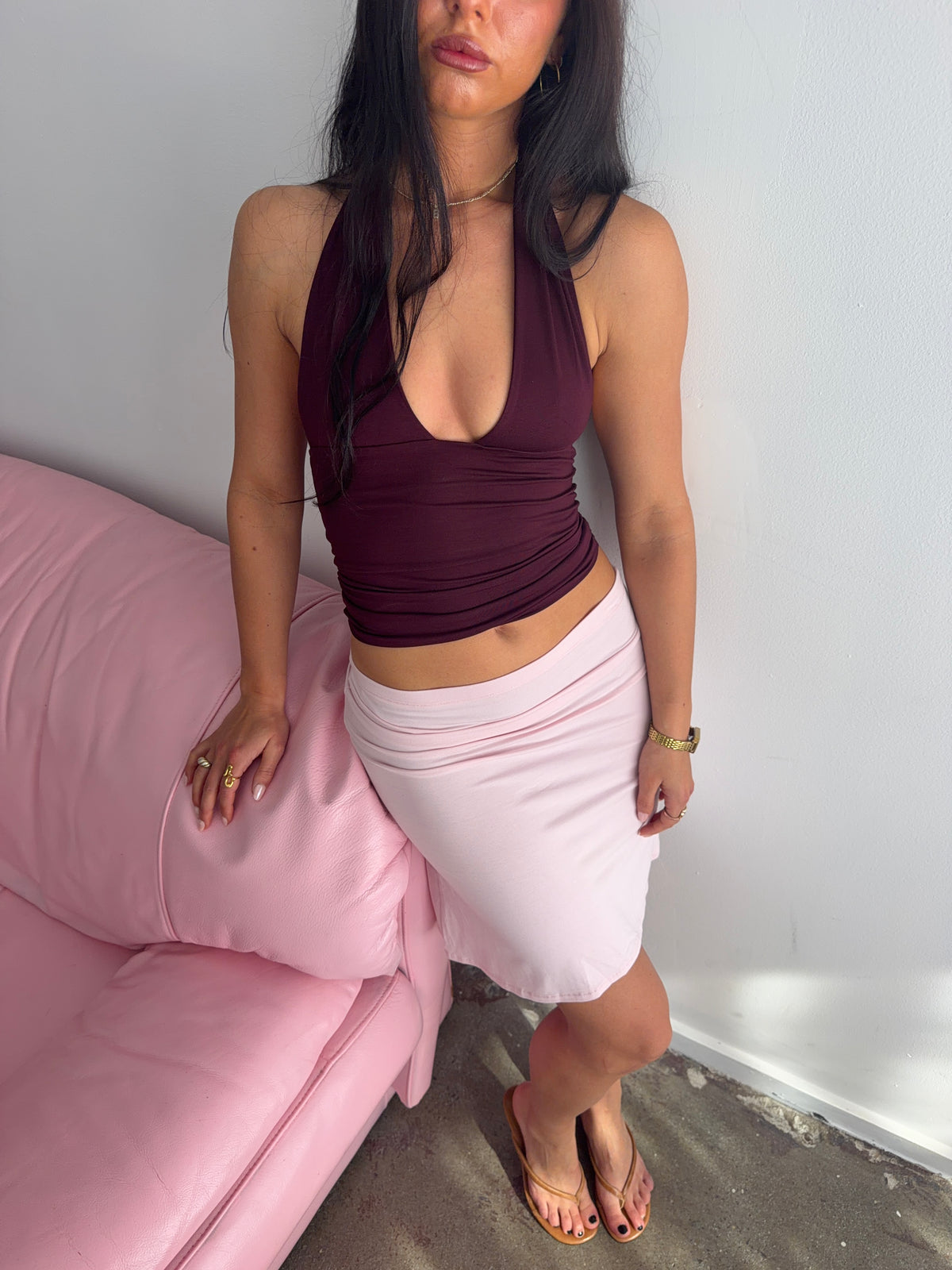The Sloane Top (Black Berry)