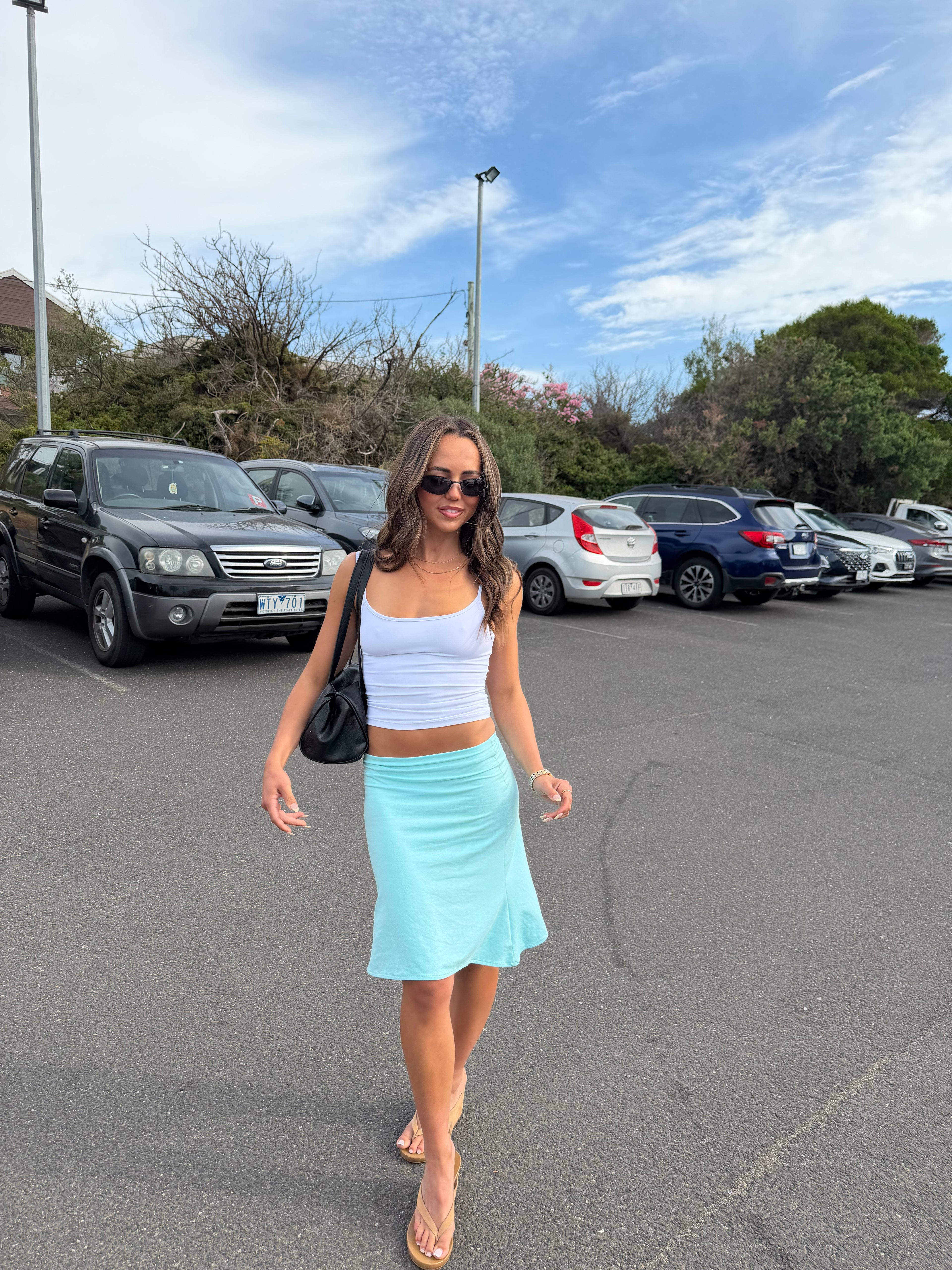 The Sloane Skirt (Aqua)