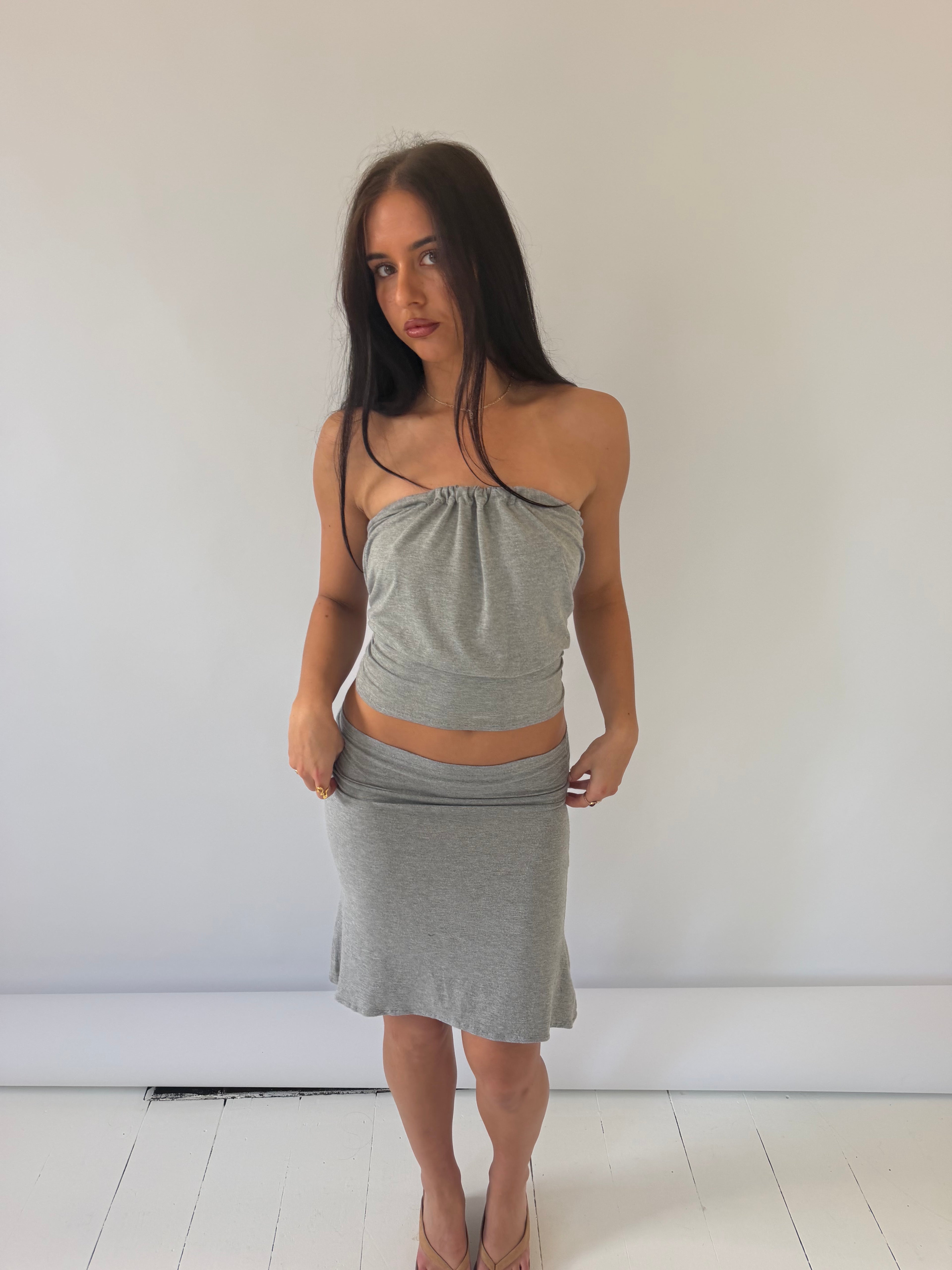 The Sloane Skirt (Grey)