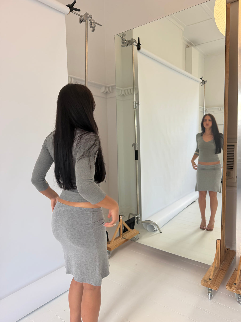 The Sloane Skirt (Grey)