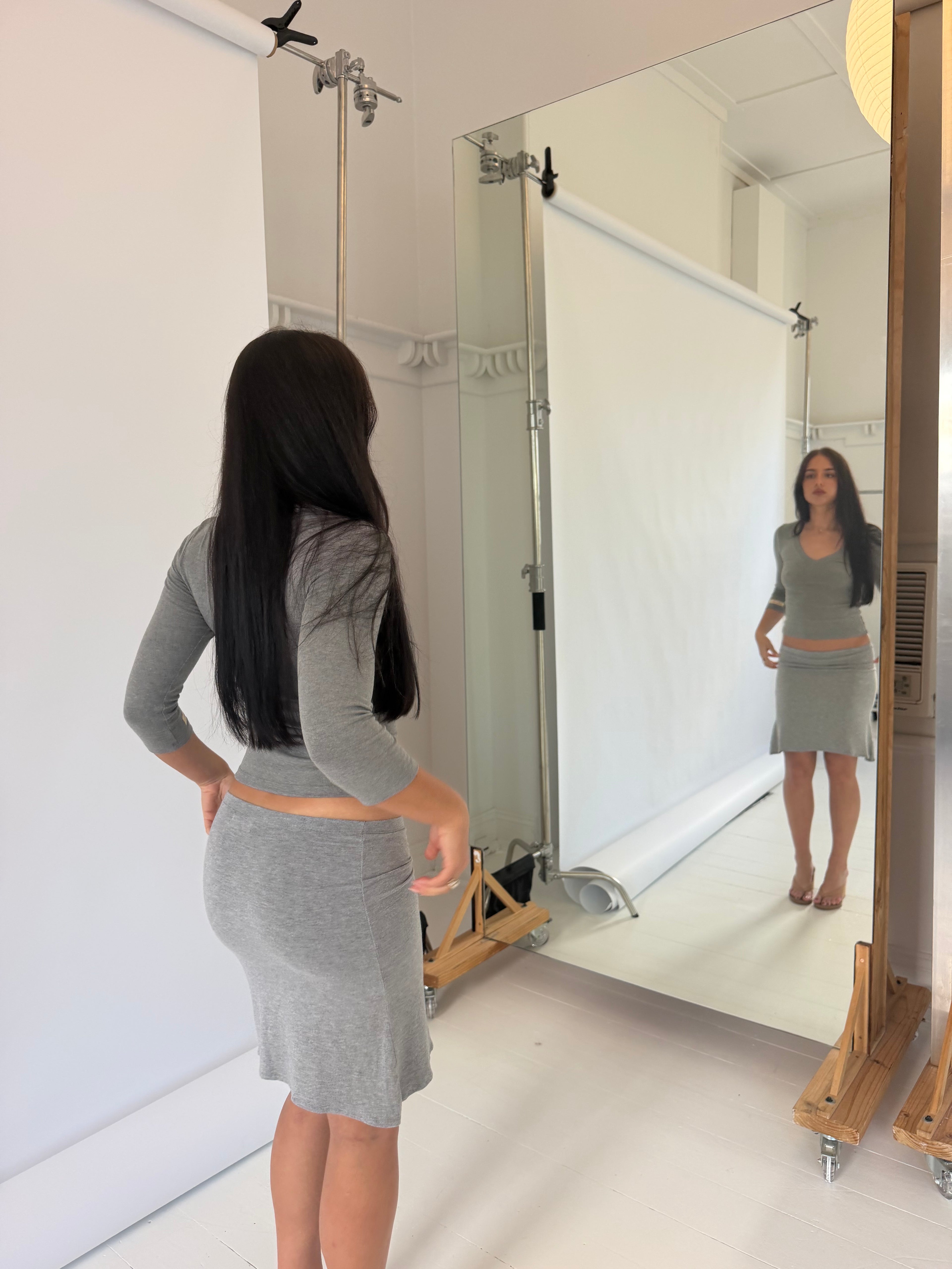 The Sloane Skirt (Grey)